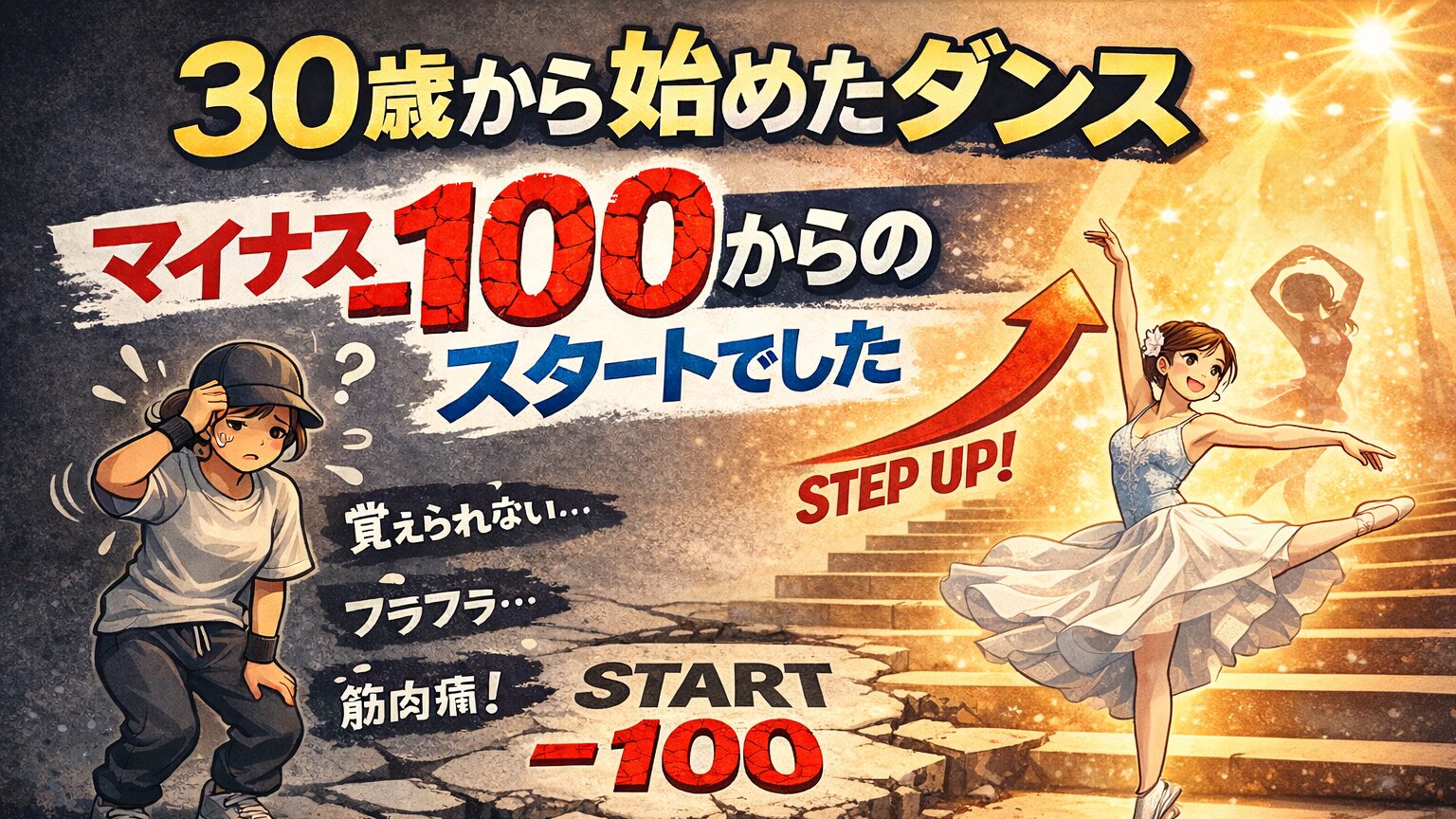 【自己紹介】30歳から始めたダンス。マイナス１００からのスタートでした。